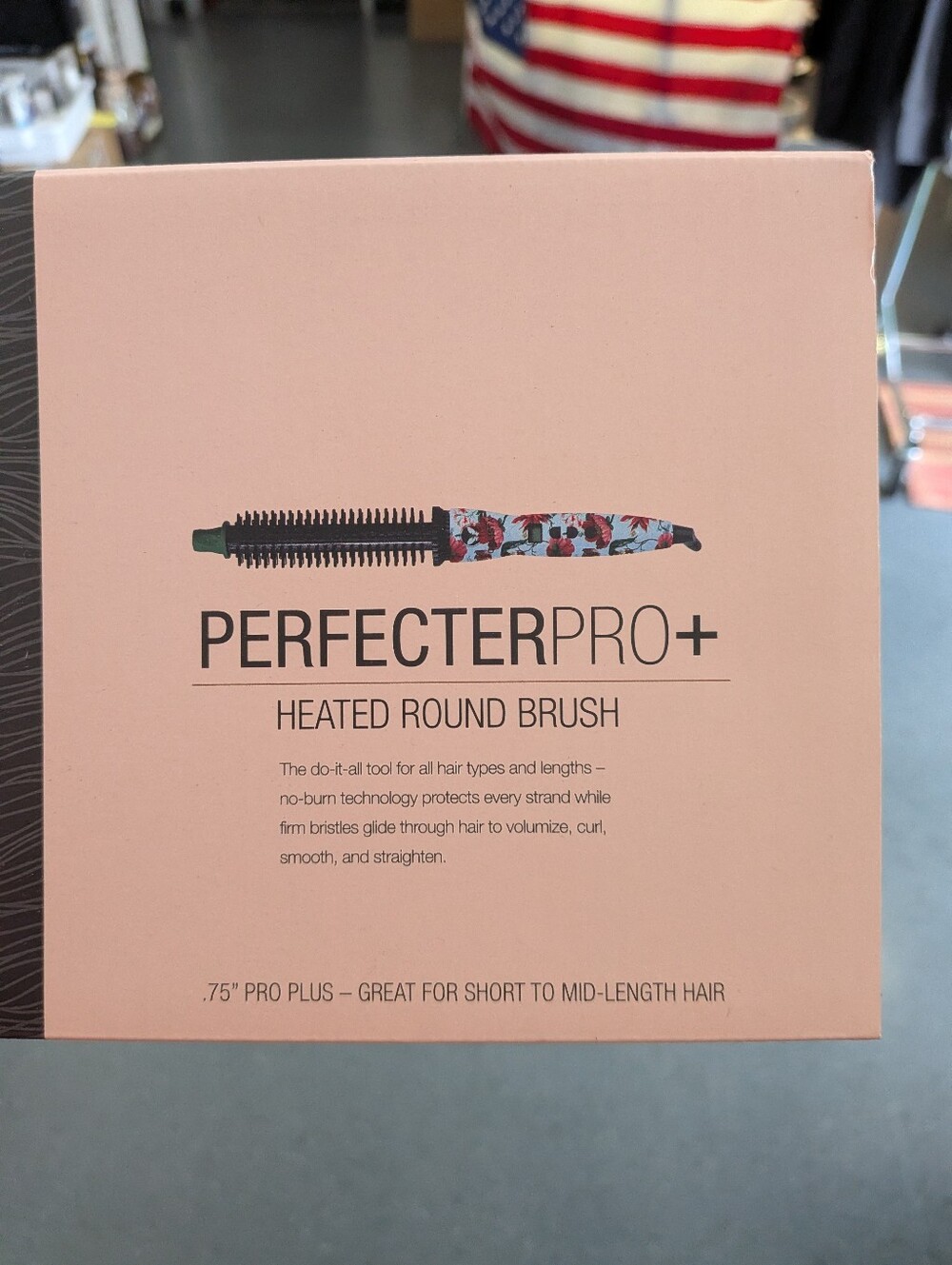 Calista Perfecter Pro Plus Heated Round Brush Professional Styling Blue Rose .75